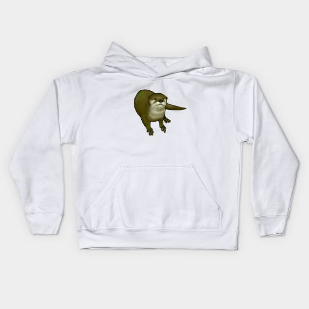 Smile Otter Kids Hoodie by OtterFamily